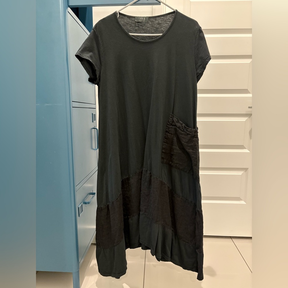 Saga Shark Bite Dress Black One Size